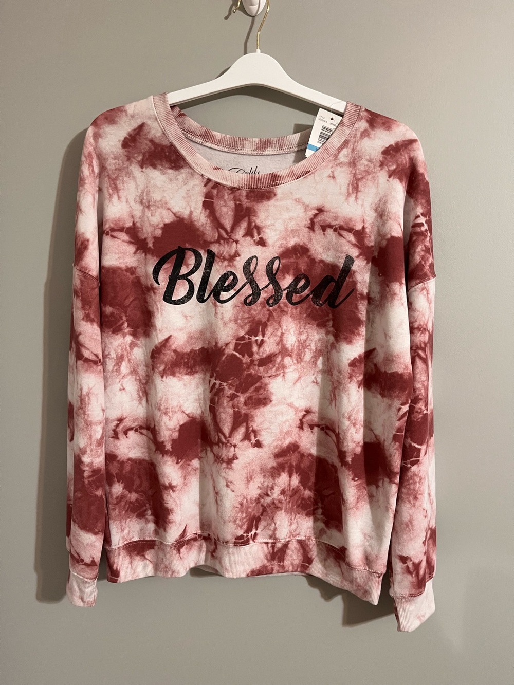 Cold Crush 'Blessed' Tie-Dye Pullover Sweatshirt